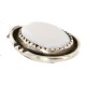 Handmade Certified Authentic .925 Sterling Silver Navajo Natural Mother of Pearl Native American Pendant 16088-9