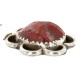 Handmade Certified Authentic .925 Sterling Silver Navajo Coral Native American Pendant 16088-1