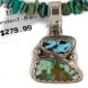 .925 Sterling Silver Handmade Certified Authentic Navajo Coral Turquoise Native American Necklace 16023-6-1601-11