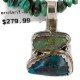 .925 Sterling Silver Handmade Certified Authentic Navajo Turquoise Coral Native American Necklace 16023-2-1601-13