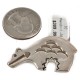 Certified Authentic Bear Navajo .925 Sterling Silver Native American Pin and Pendant  24267