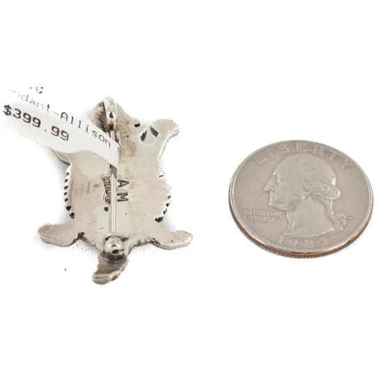 Horneytoad Navajo .925 Sterling Silver Pin and Pendant 24331 Horneytoad Navajo .925 Sterling Silver Pin and Pendant 24331