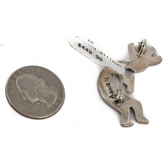 Certified Authentic Kokopelli Navajo .925 Sterling Silver Native American Pin and Pendant 24329-101