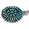 Petit Point Zuni .925 Sterling Silver Natural Turquoise Native American Pin Pendant 24379 Petit Point Zuni .925 Sterling Silver Natural Turquoise Native American Pin Pendant 24379