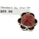 Handmade Certified Authentic .925 Sterling Silver Navajo Coral Native American Pendant 16088-1
