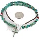 Handmade Cross Certified Authentic Zuni .925 Sterling Silver Coral Natural Turquoise Native American Necklace 24371-6-1601-22
