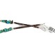 Handmade Cross Certified Authentic Zuni .925 Sterling Silver Coral Natural Turquoise Native American Necklace 24371-6-1601-22