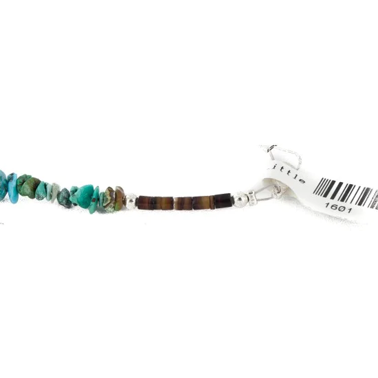 Handmade Navajo .925 Sterling Silver Turquoise Native American Cross Necklace 24371-1-1601-23 Handmade Navajo .925 Sterling Silver Turquoise Native American Cross Necklace 24371-1-1601-23