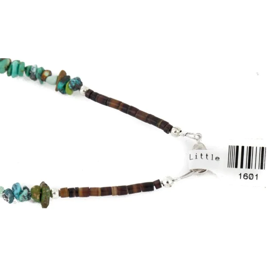 Handmade Cross Zuni .925 Sterling Silver Natural Turquoise Pink Coral Necklace 24371-2-1601-24 Handmade Cross Zuni .925 Sterling Silver Natural Turquoise Pink Coral Necklace 24371-2-1601-24