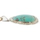 .925 Sterling Silver Handmade Certified Authentic Navajo Natural Turquoise Native American Necklace 15054