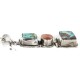 Handmade Navajo .925 Sterling Silver Natural Turquoise and Spiny Oyster Native American Necklace 10052