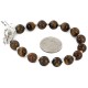 Certified Authentic Navajo Natural Tigers Eye Native American Bracelet 12888-1