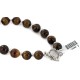 Certified Authentic Navajo Natural Tigers Eye Native American Bracelet 12888-1