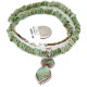 Handmade Navajo .925 Sterling Silver Natural Turquoise and Turquoise Native American Necklace 10053