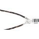 Certified Authentic Navajo .925 Sterling Silver Natural Turquoise Amethyst Hematite Native American Necklace 34057
