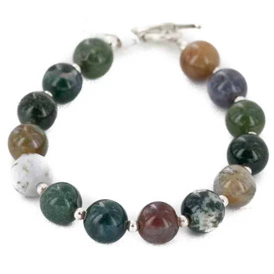 Navajo Natural Green Jasper Native American Bracelet 12888-2 Navajo Natural Green Jasper Native American Bracelet 12888-2