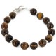Certified Authentic Navajo Natural Tigers Eye Native American Bracelet 12888-1