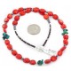 Certified Authentic Navajo .925 Sterling Silver Natural Turquoise Coral Hematite Native American Necklace 14905-1 Certified Authentic Navajo .925 Sterling Silver Natural Turquoise Coral Hematite Native American Necklace 14905-1