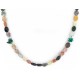 Certified Authentic Navajo .925 Sterling Silver Natural Turquoise Multicolor Jasper Native American Necklace 14905-7