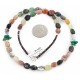 Certified Authentic Navajo .925 Sterling Silver Natural Turquoise Multicolor Jasper Native American Necklace 14905-7