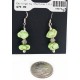 Certified Authentic Navajo .925 Sterling Silver Hooks Gaspeite Native American Earrings 18072-53