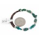 Certified Authentic Navajo Natural Turquoise Heishi Adjustable Wrap Native American Bracelet 12742-77 Certified Authentic Navajo Natural Turquoise Heishi Adjustable Wrap Native American Bracelet 12742-77