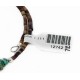 Certified Authentic Navajo Natural Turquoise Graduated Melon Shell Heishi Adjustable Wrap Native American Bracelet 12742-72