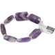 Certified Authentic Navajo .925 Sterling Silver Natural Amethyst Native American Bracelet 12742-207
