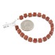 Certified Authentic .925 Sterling Silver Navajo Natural Goldstone Native American Bracelet 12907-4