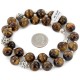 Certified Authentic .925 Sterling Silver Natural Tigers Eye Native American Necklace 790106-64