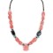 Turtle .925 Sterling Silver Natural Turquoise Pink Quartz Black Onyx Native American Necklace 790106-101 Turtle .925 Sterling Silver Natural Turquoise Pink Quartz Black Onyx Native American Necklace 790106-101