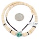 Certified Authentic Navajo .925 Sterling Silver Natural Turquoise Graduated Melon Shell Native American Necklace 14905-4