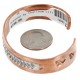 Handmade Certified Authentic Navajo .925 Sterling Silver Pure Copper Native American Bracelet 12902-2