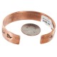 Handmade Certified Authentic Navajo .925 Sterling Silver Pure Copper Native American Bracelet 12902-2