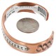 Handmade Certified Authentic Navajo Pure .925 Sterling Silver and Copper Native American Bracelet 12902-5