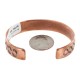 Handmade Certified Authentic Navajo Pure .925 Sterling Silver and Copper Native American Bracelet 12902-5