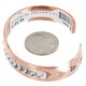 Handmade Certified Authentic Navajo Pure .925 Sterling Silver Copper Native American Bracelet 12902-3