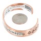 Handmade Certified Authentic Navajo .925 Sterling Silver Pure Copper Native American Bracelet 12902-1