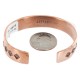 Handmade Certified Authentic Navajo .925 Sterling Silver Pure Copper Native American Bracelet 12902-1
