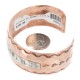 Handmade Certified Authentic Navajo Pure .925 Sterling Silver and Copper Native American Bracelet 12899-3