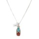 .925 Sterling Silver Handmade Certified Authentic Navajo Natural Turquoise Coral Native American Necklace 14747-2 .925 Sterling Silver Handmade Certified Authentic Navajo Natural Turquoise Coral Native American Necklace 14747-2