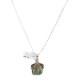.925 Sterling Silver Handmade Certified Authentic Navajo Natural Turquoise Native American Necklace  12816