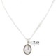 .925 Sterling Silver Handmade Certified Authentic Navajo White Howlite Native American Necklace 12904