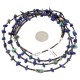 3 Strand Certified Authentic Navajo .925 Sterling Silver Natural Turquoise Lapis Native American Necklace 16094-2 3 Strand Certified Authentic Navajo .925 Sterling Silver Natural Turquoise Lapis Native American Necklace 16094-2