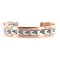 Handmade Bear Paw Navajo Pure .925 Sterling Silver and Copper Native American Bracelet 12902-4 Handmade Bear Paw Navajo Pure .925 Sterling Silver and Copper Native American Bracelet 12902-4