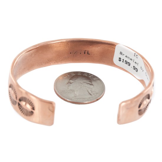 Handmade Bear Paw Certified Authentic Navajo Pure .925 Sterling Silver and Copper Native American Bracelet 12902-4
