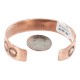 Handmade Bear Paw Certified Authentic Navajo Pure .925 Sterling Silver and Copper Native American Bracelet 12902-4