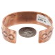 Handmade Certified Authentic Navajo .925 Sterling Silver and Pure Copper Native American Bracelet 12901-1