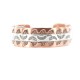 Handmade Certified Authentic Navajo .925 Sterling Silver and Pure Copper Native American Bracelet 12901-2