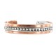 Handmade Certified Authentic Navajo Pure .925 Sterling Silver and Copper Native American Bracelet 12902-5